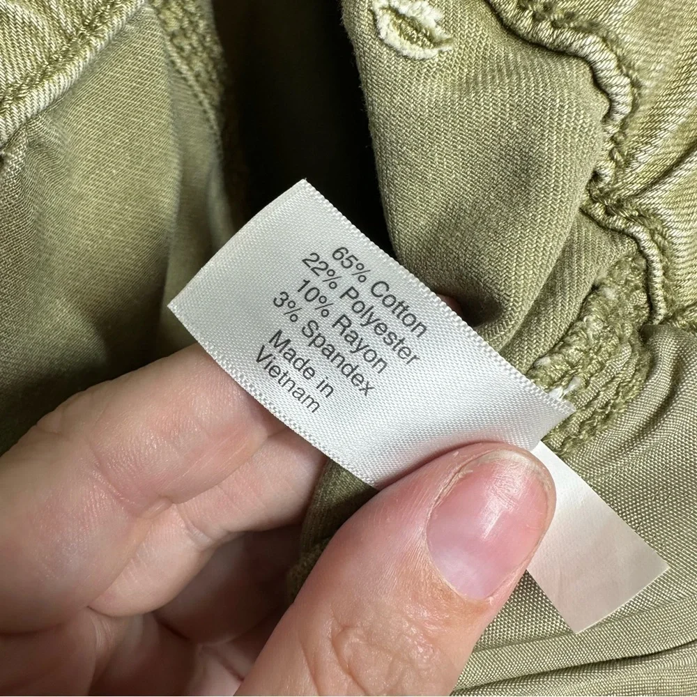 Lane Bryant Straight Leg Cargo Pant In Olive